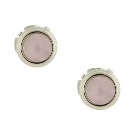 1928 Jewelry CUFF IT!® Cufflinks Genuine Gemstone Round Button Covers