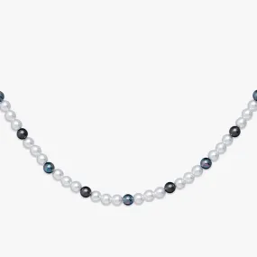 6MM Semi-Black Pearl Necklace