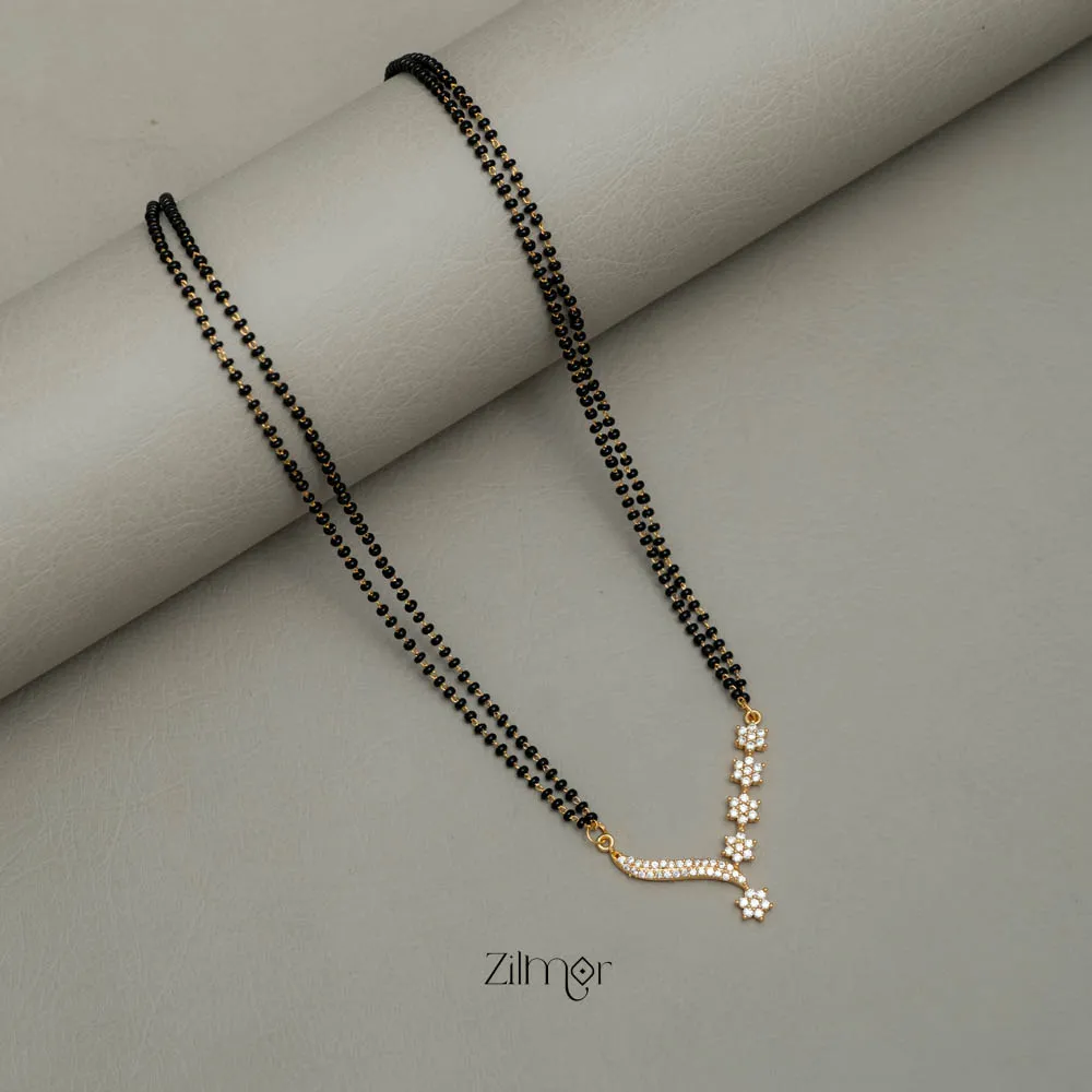 AG101801 - AD Stone Pendant Mangalsutra