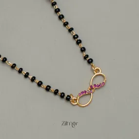 AG101804 - AD Stone  Infinity Pendant Mangalsutra