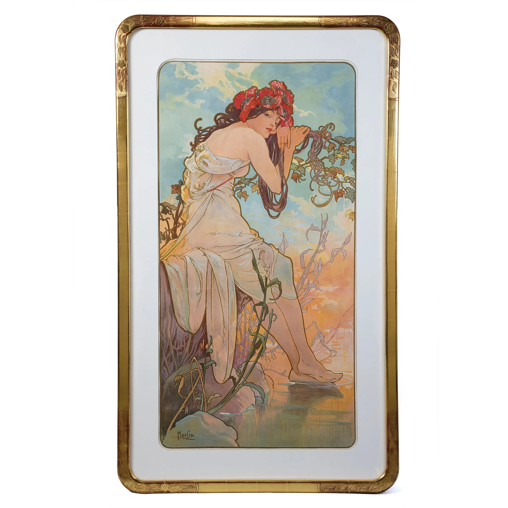 Alphonse Mucha "Les Saisons (The Seasons)"Set of Four Lithographs