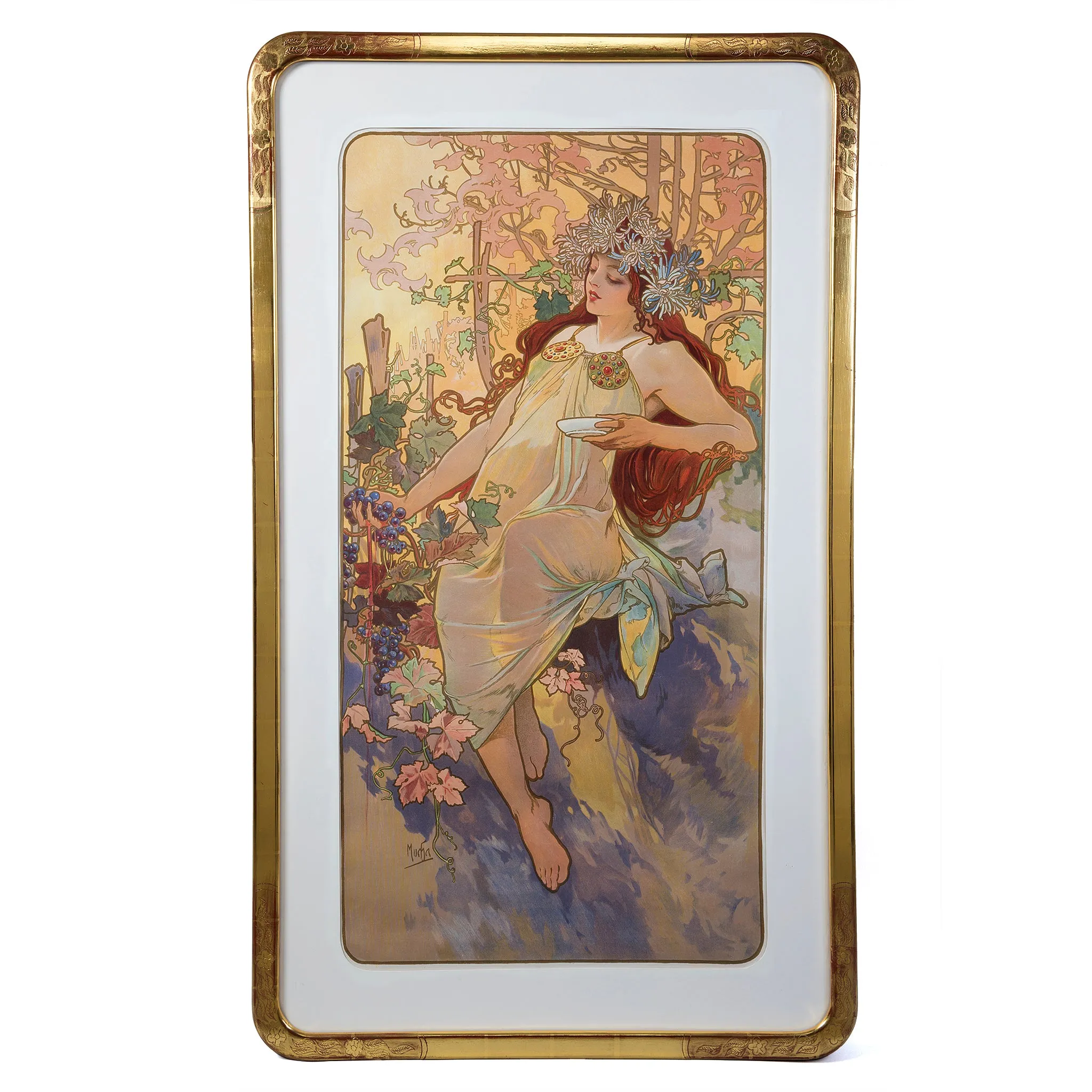 Alphonse Mucha "Les Saisons (The Seasons)"Set of Four Lithographs