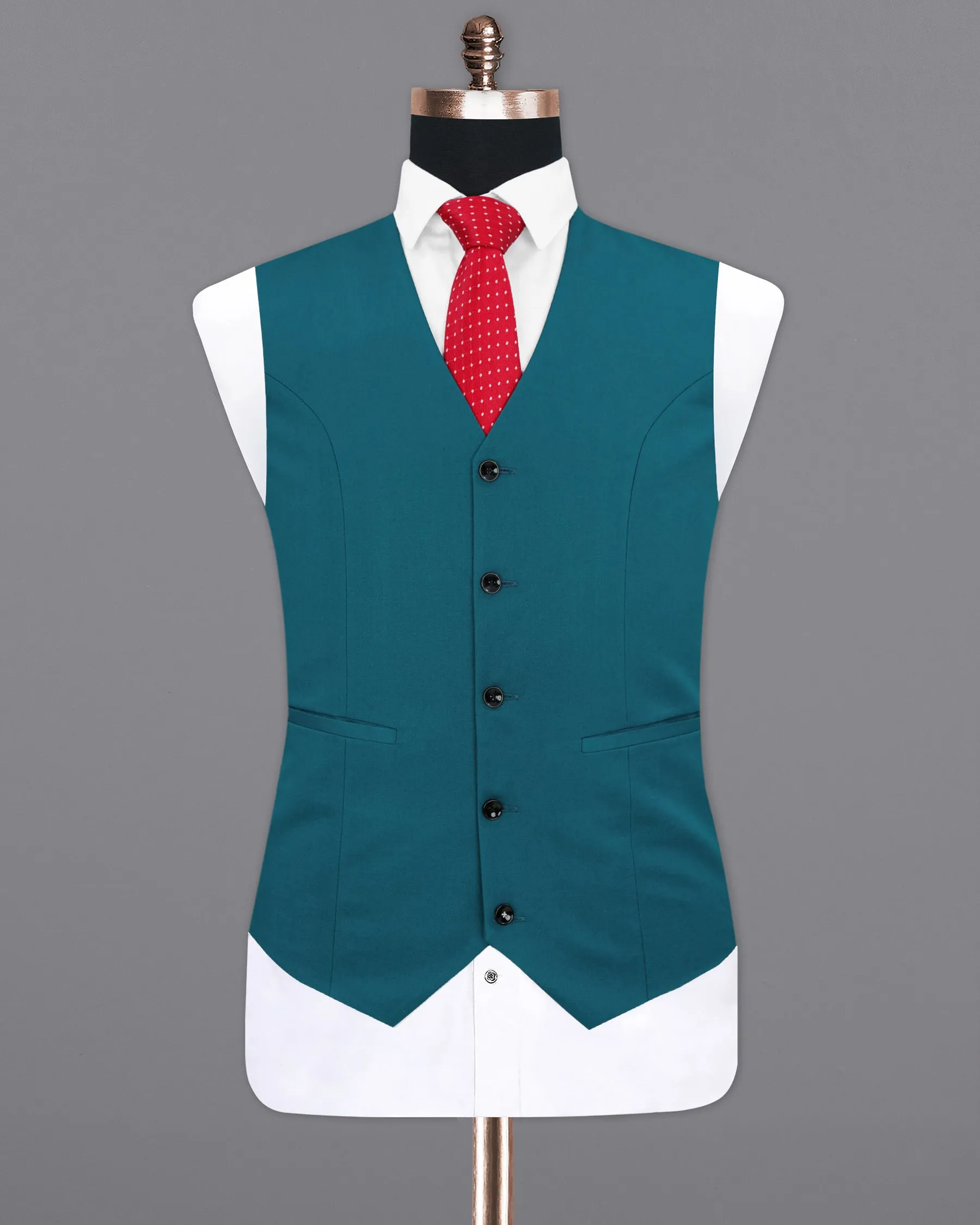 Astronaut Blue Solid Waistcoat