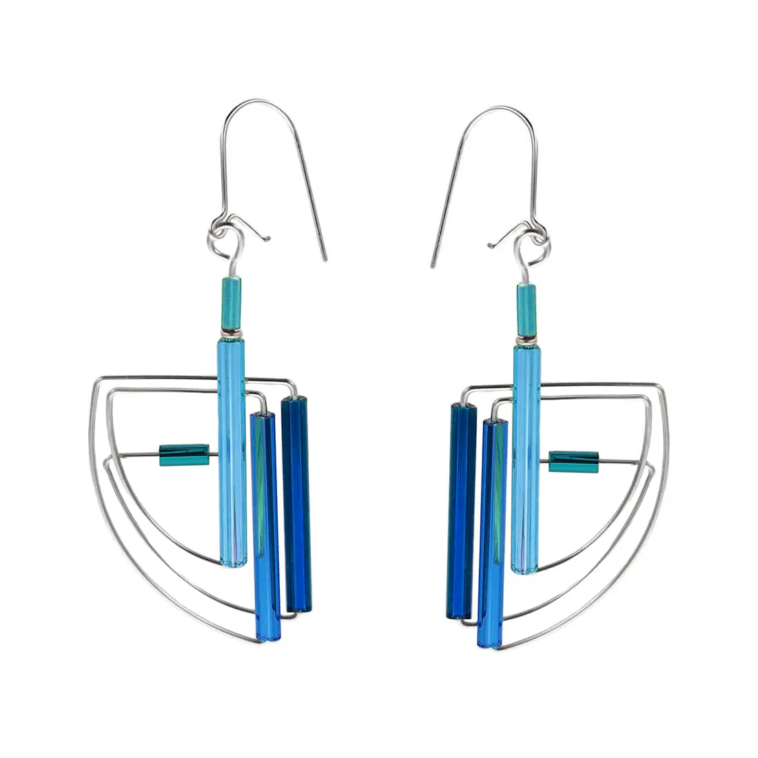 Barbie Levy Blue Slice Earrings