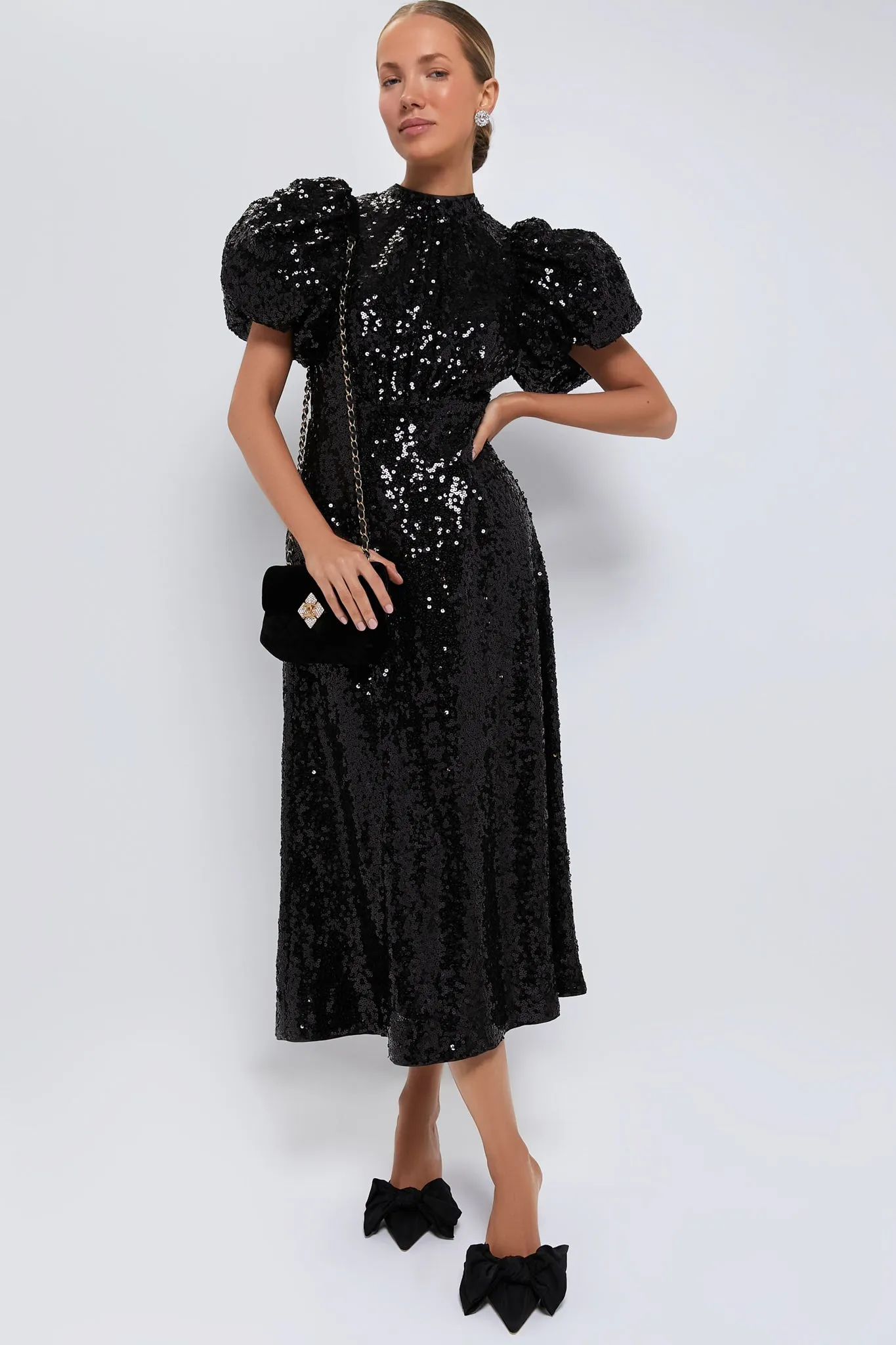 Black Sequin Perris Dress