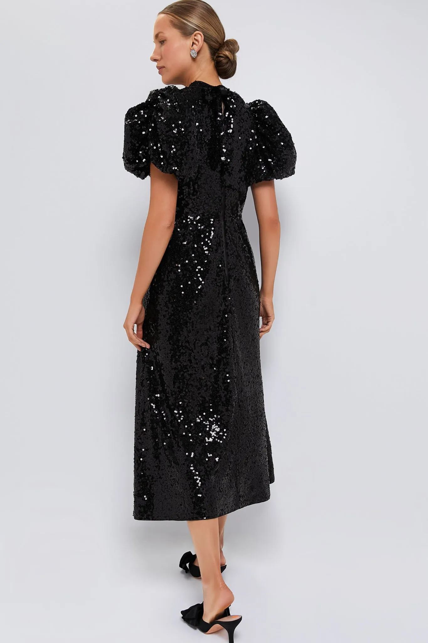 Black Sequin Perris Dress