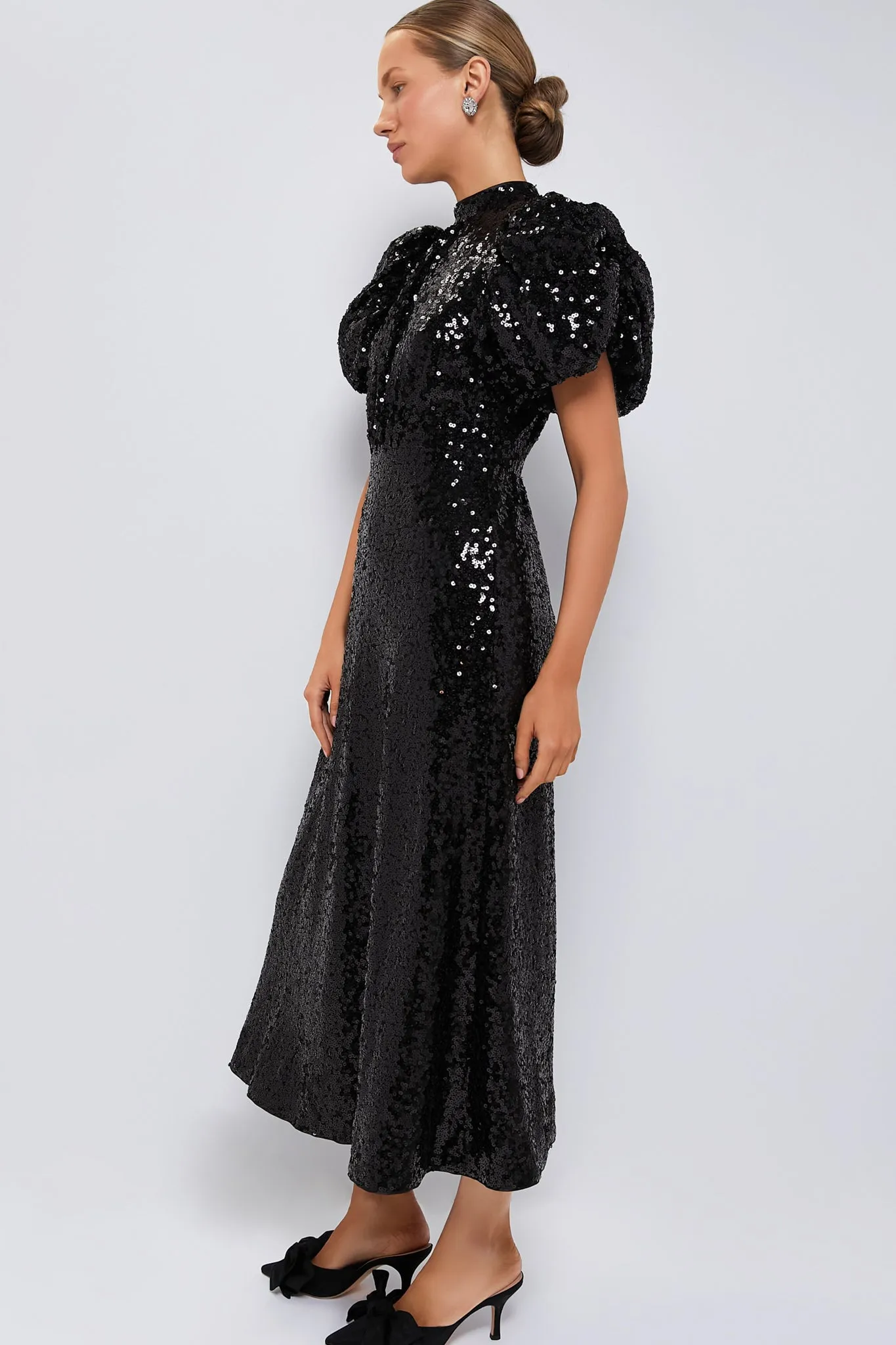 Black Sequin Perris Dress