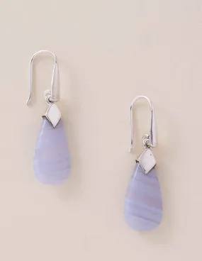 Blue Lace Agate Earrings