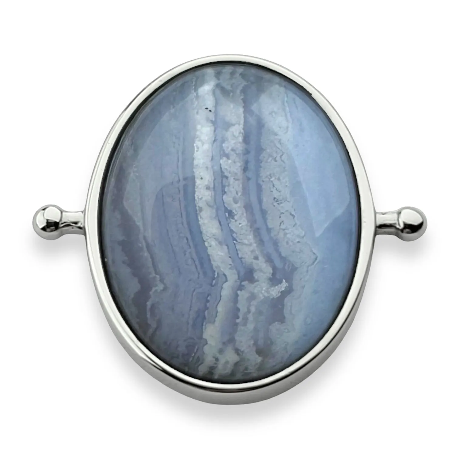 Blue Lace Agate Oval Crystal Element