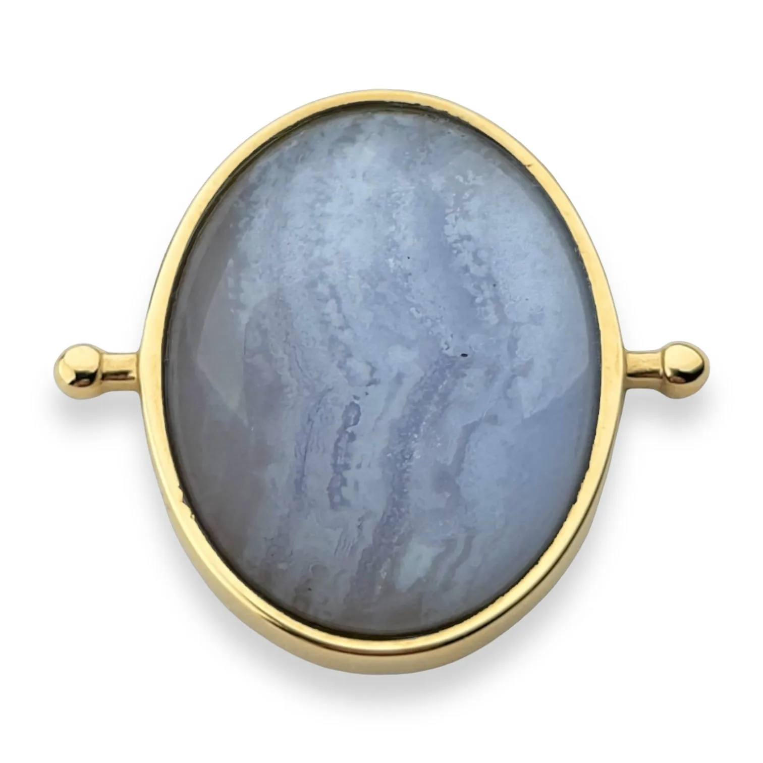 Blue Lace Agate Oval Crystal Element