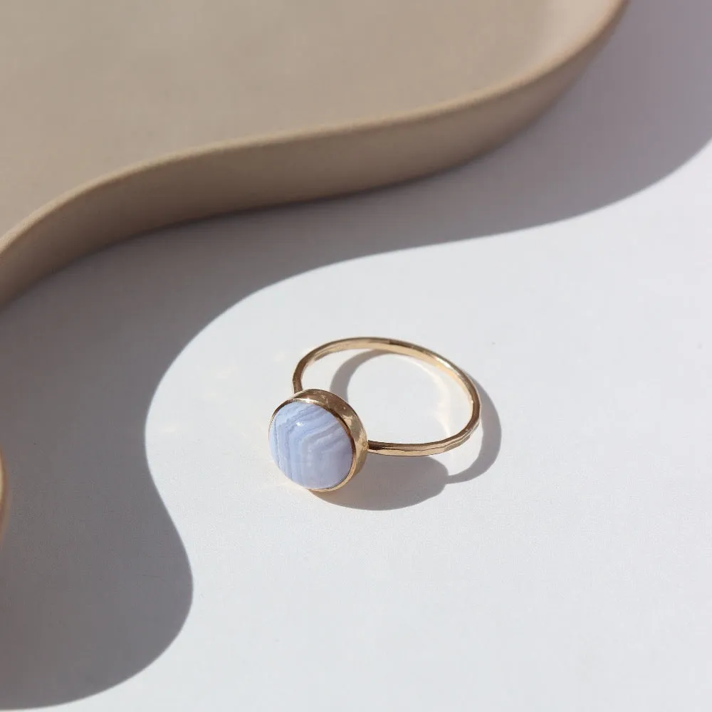 Blue Lace Agate Ring