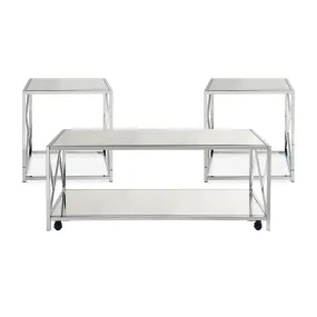 Braden - 3 Piece Occasional Table Set - Chrome - 7