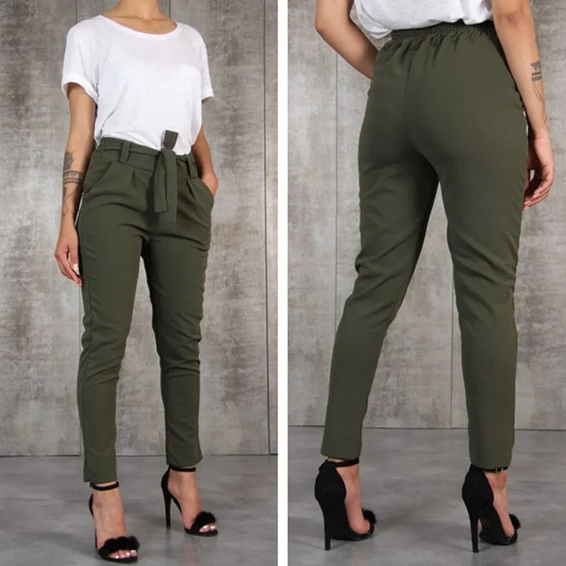 Casual Slim Chiffon Thin Pants