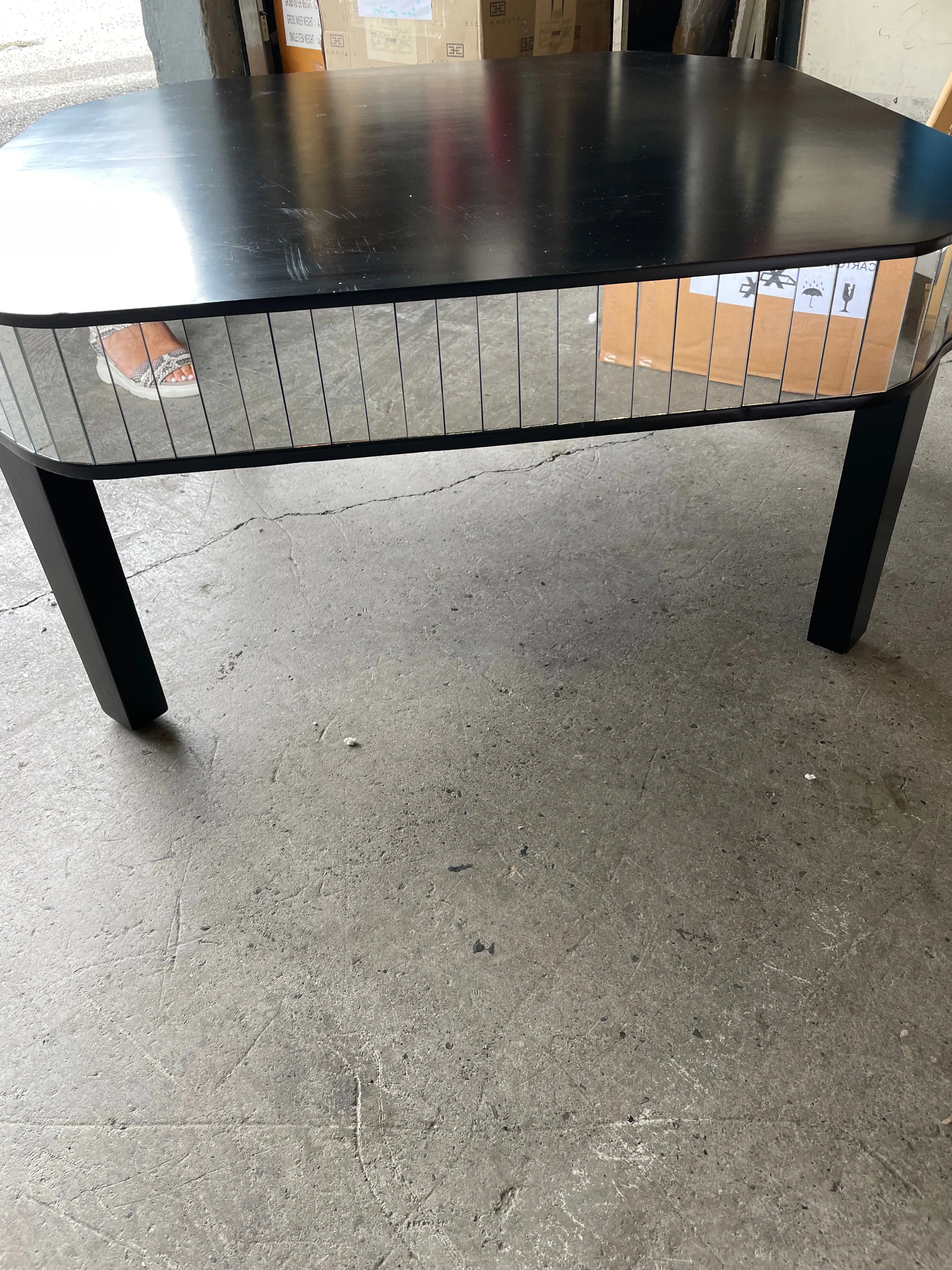 Clavier Side Table with mirrored sides REDUCED TO CLEAR TODAY ! collection only