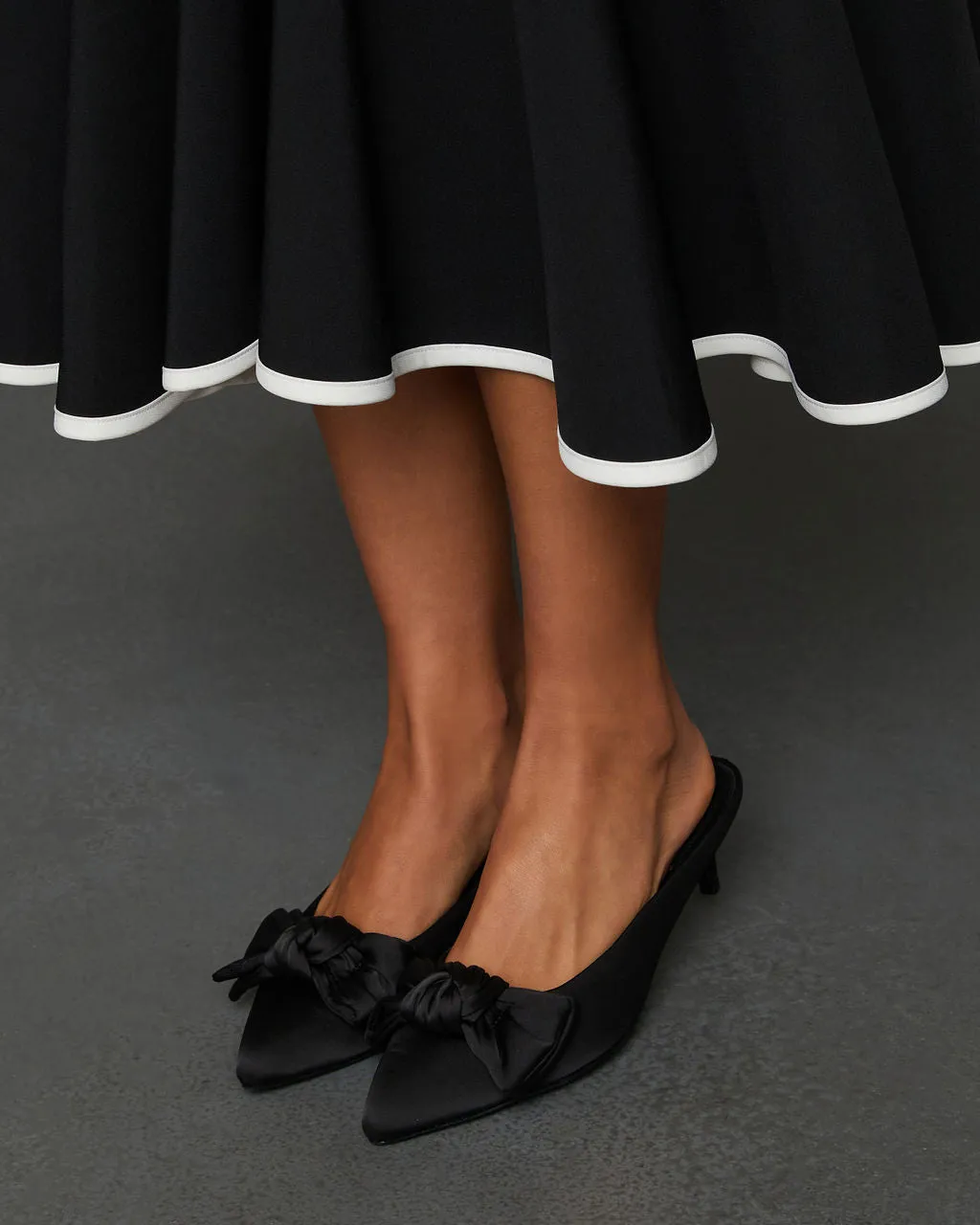 Dainty Little Number Satin Knot Mule