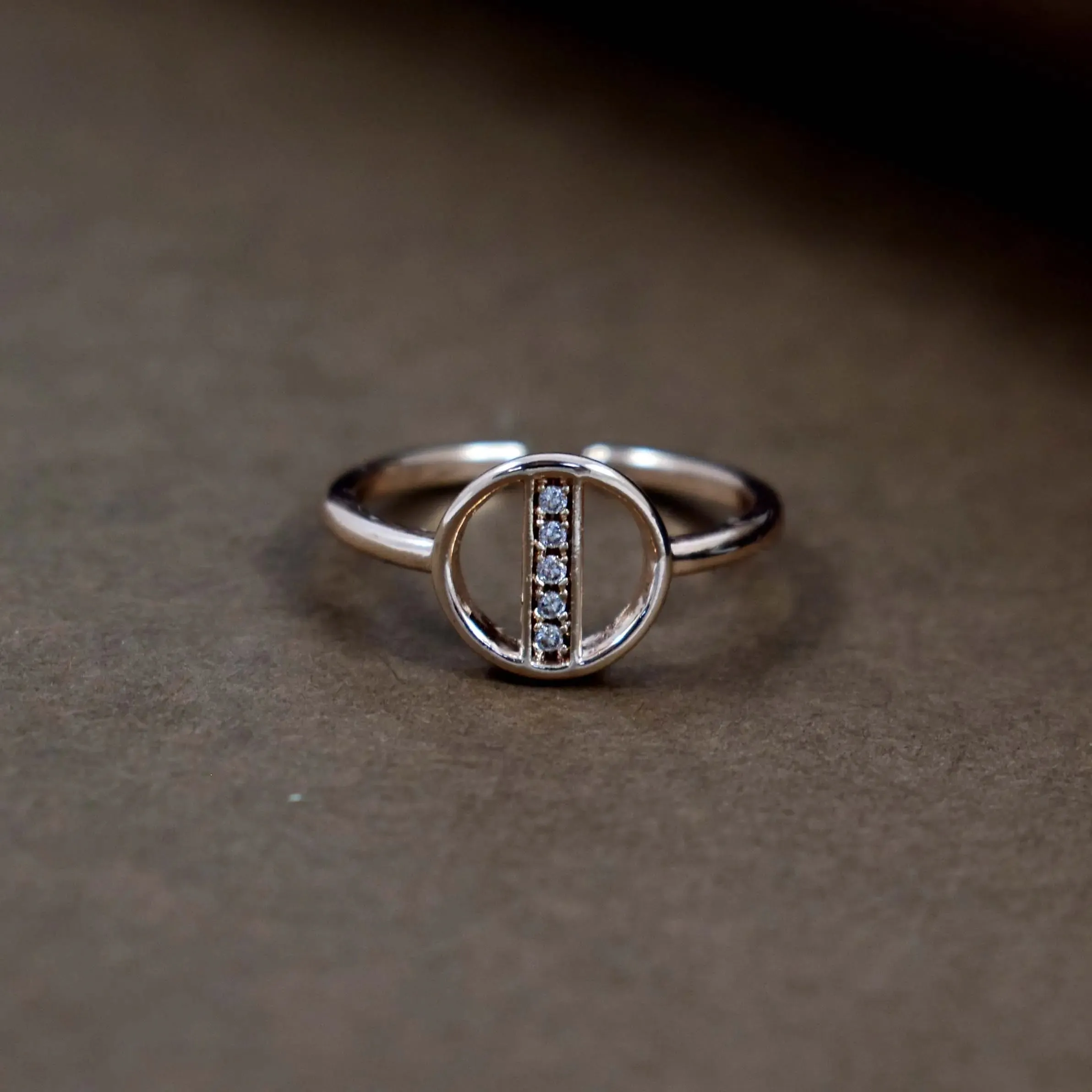 Dusk rose-gold ring