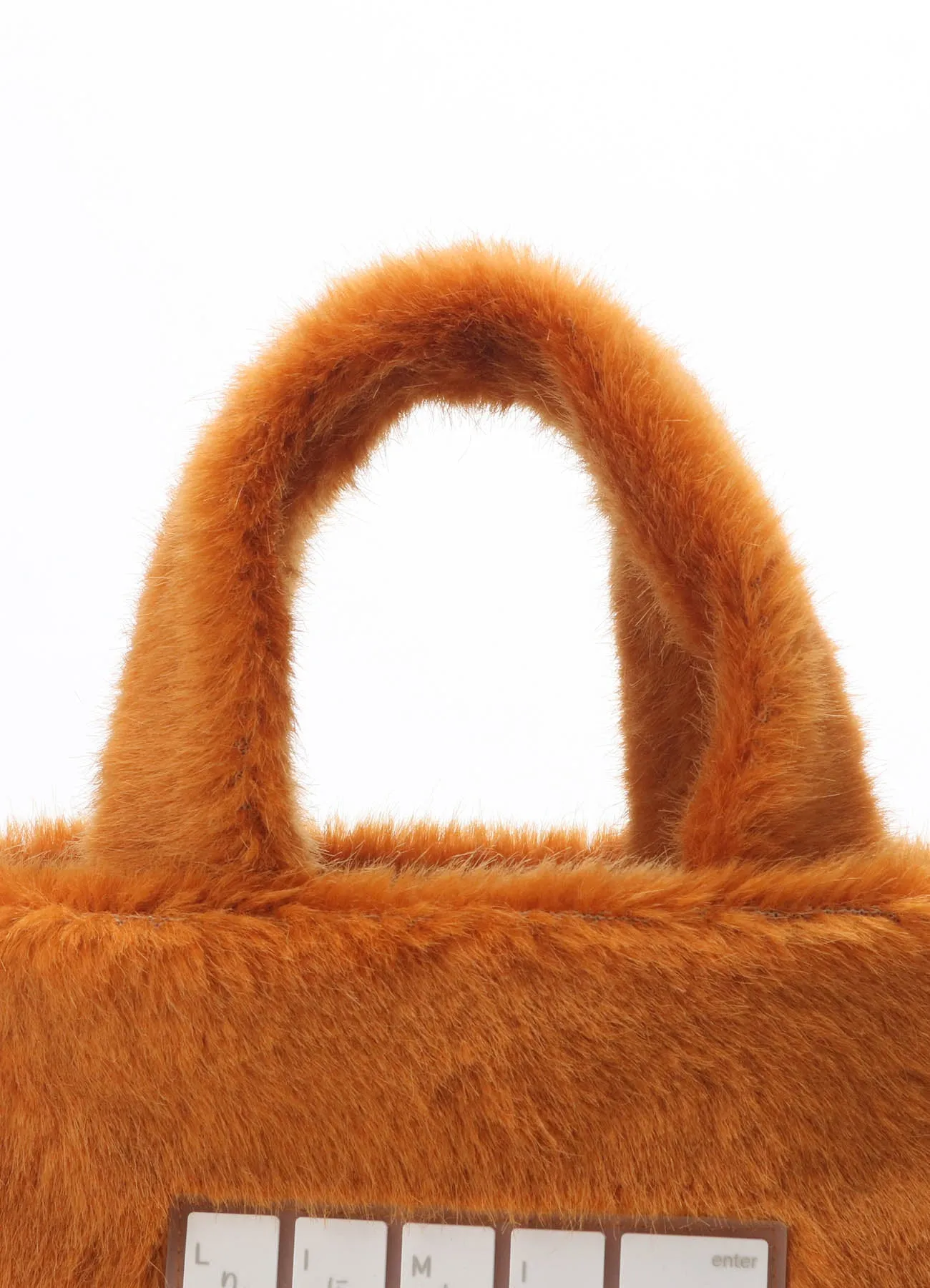 Fake Fur Silicon Keyboard Bag