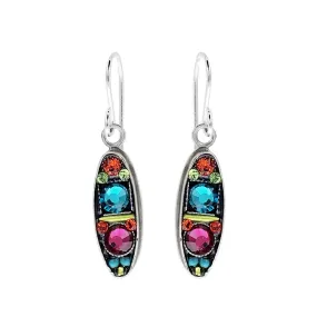 Firefly Designs Oval Hope Dream Multicolor Earrings