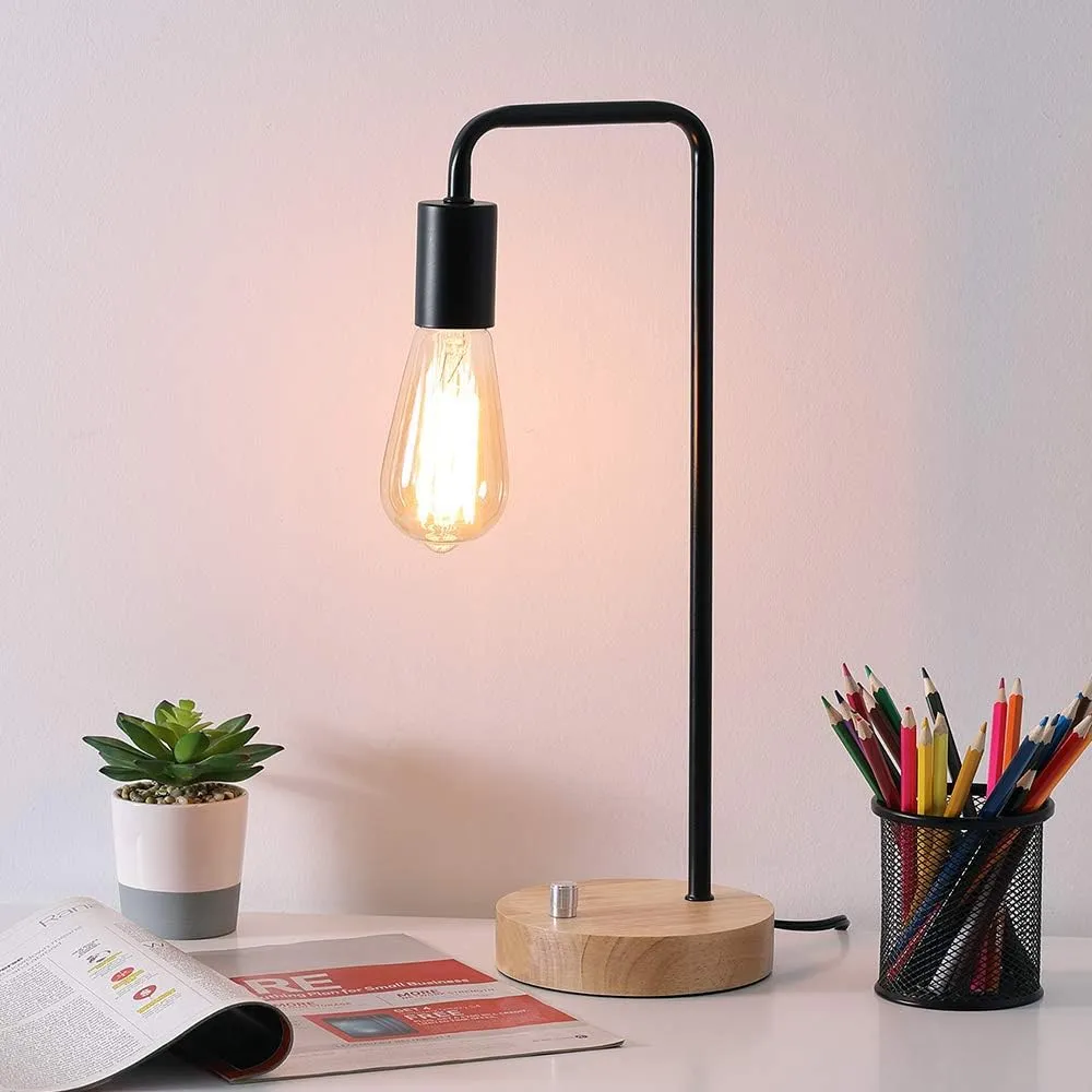 Industrial Desk Lamp, Matte Black