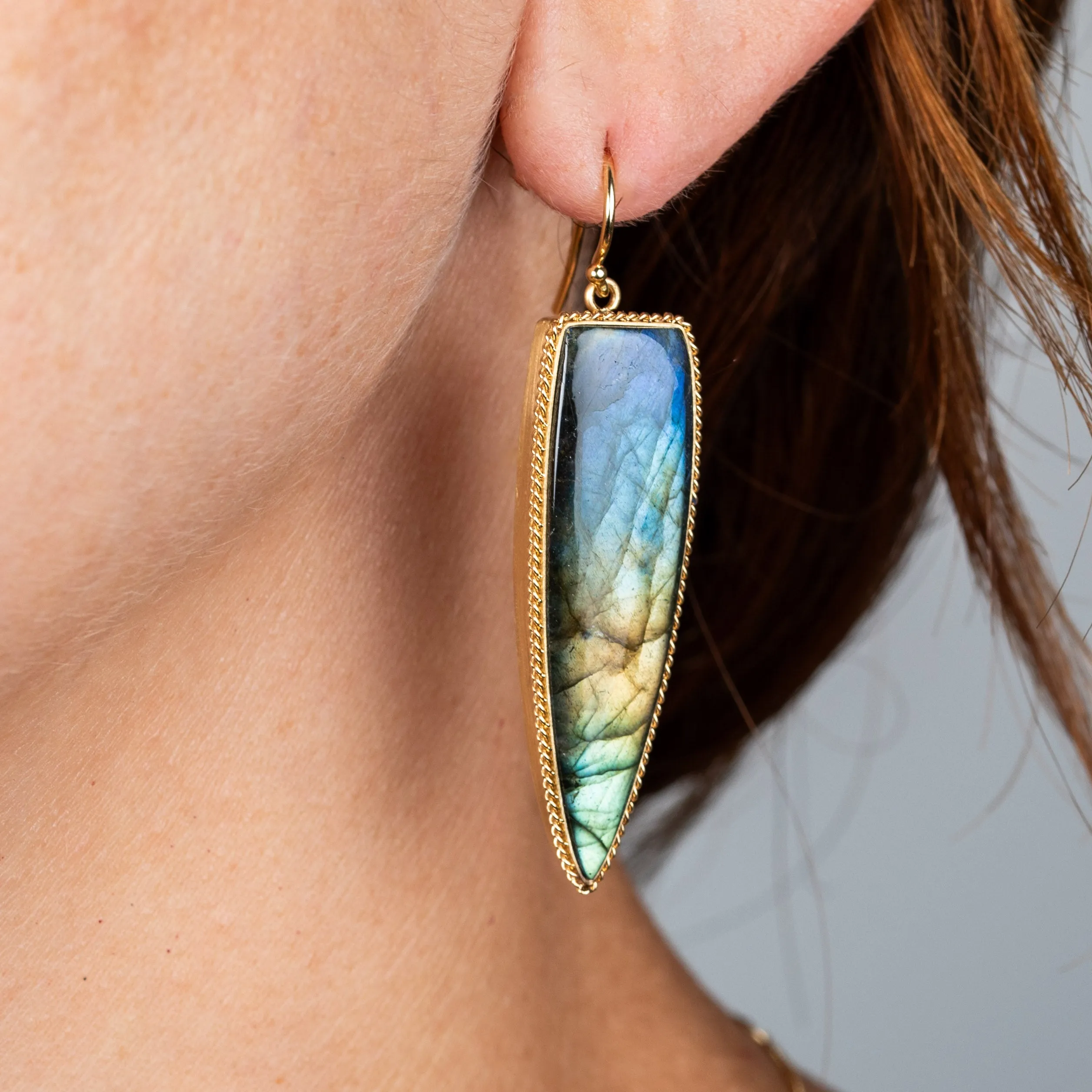 Labradorite Sunrise Earrings