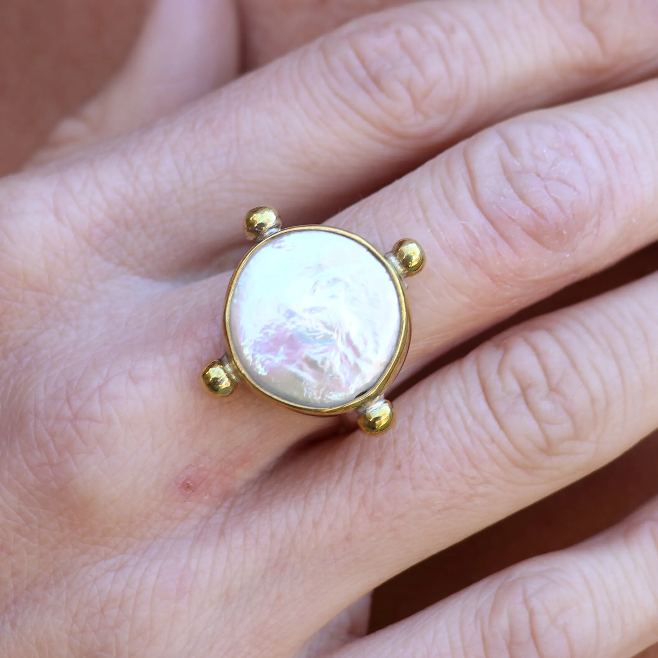 Lost Pearl Gold Ring