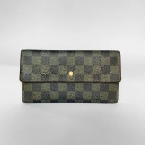 Louis Vuitton Wallet Large Damier Ebene Canvas