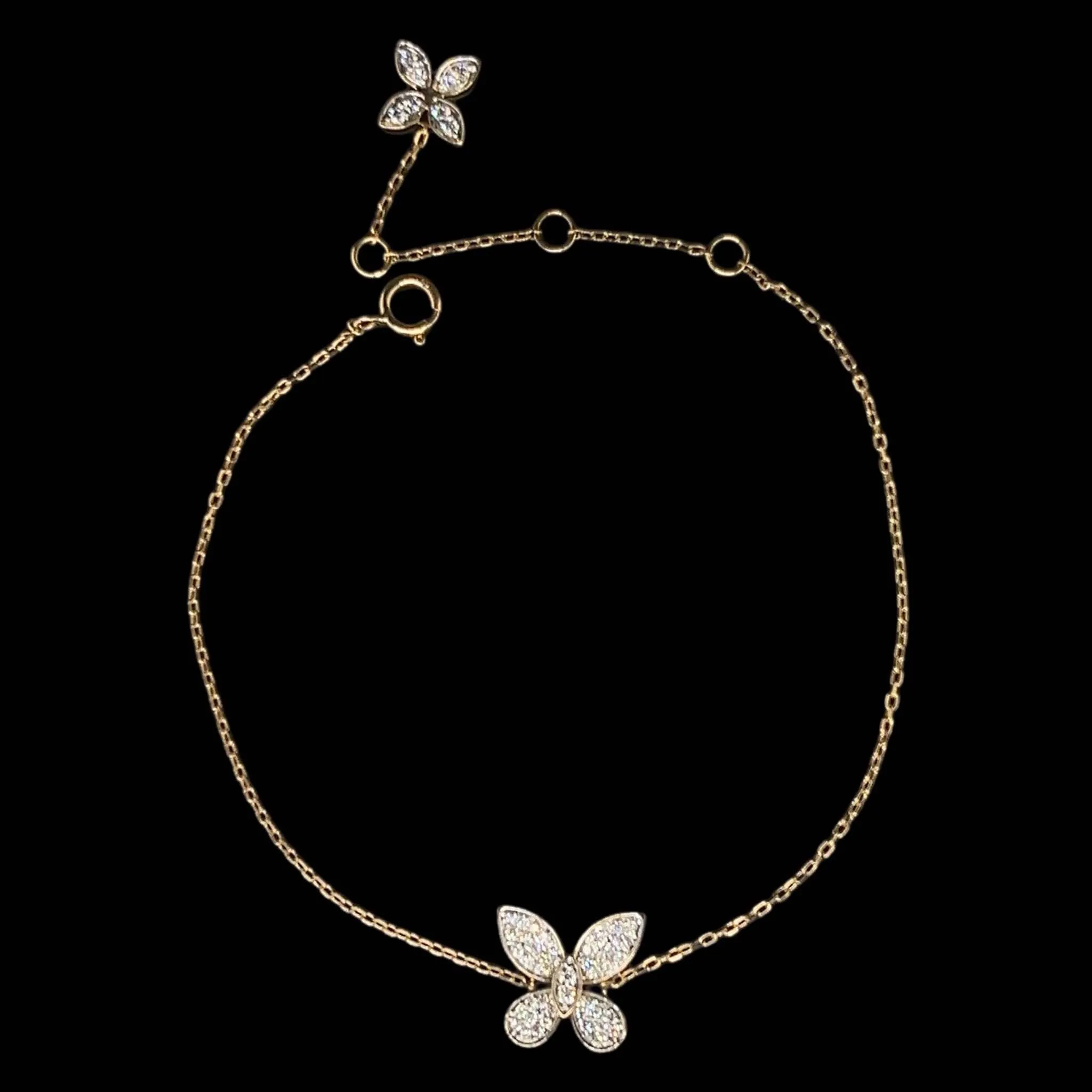 #LVNA2024 | Golden Twin Butterfly Diamond Bracelet 18kt