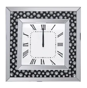 Marku Mirrored & Faux GemStones Wall Clock