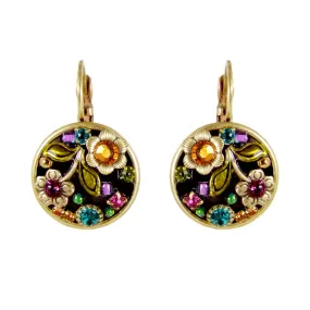 Michal Golan Midnight Garden Colorful Flower Earrings