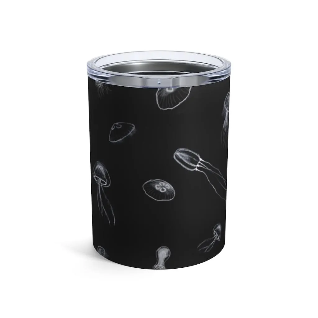 Night Jellyfish, 10 oz Steel Tumbler