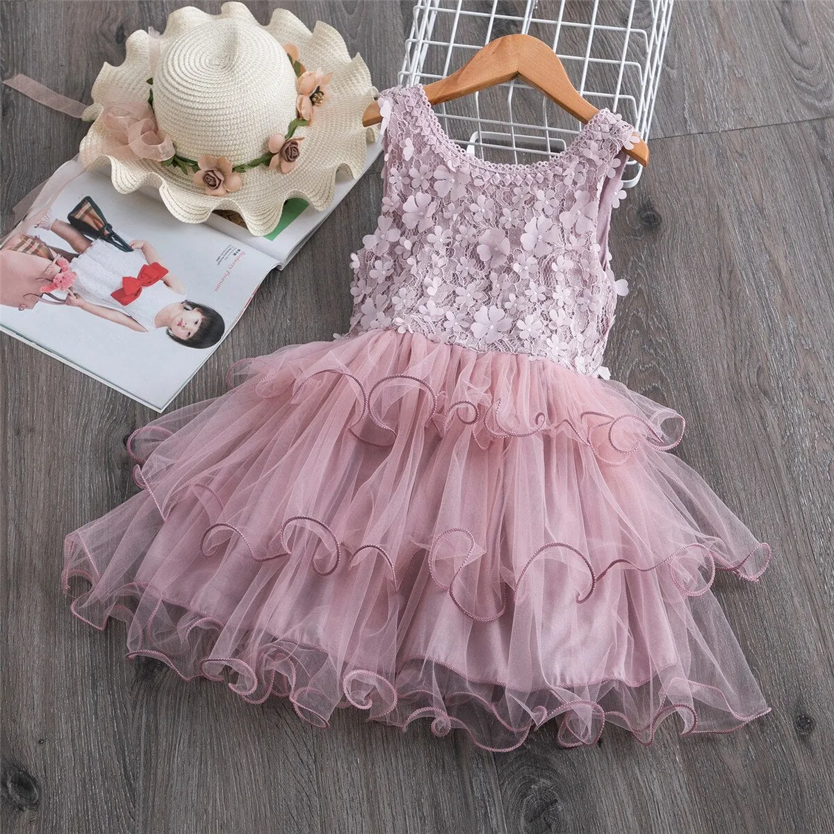 Princess Mesh Chiffon Cake Dress