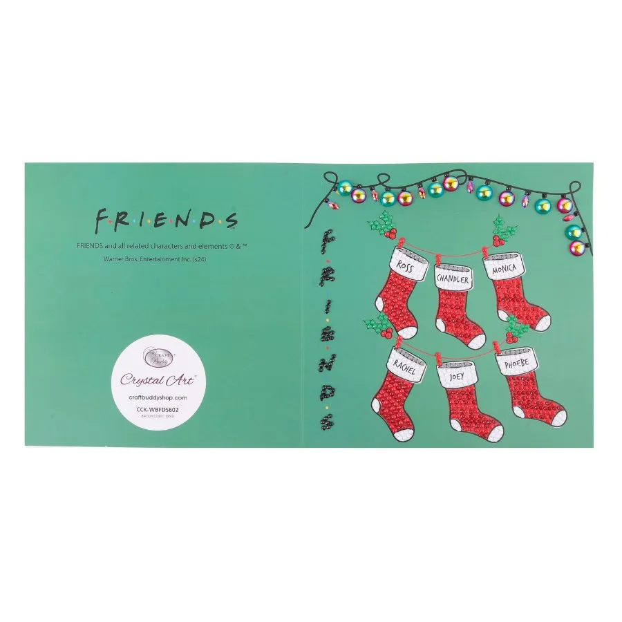 "Holiday Cheer" Friends Crystal Art Card Kit