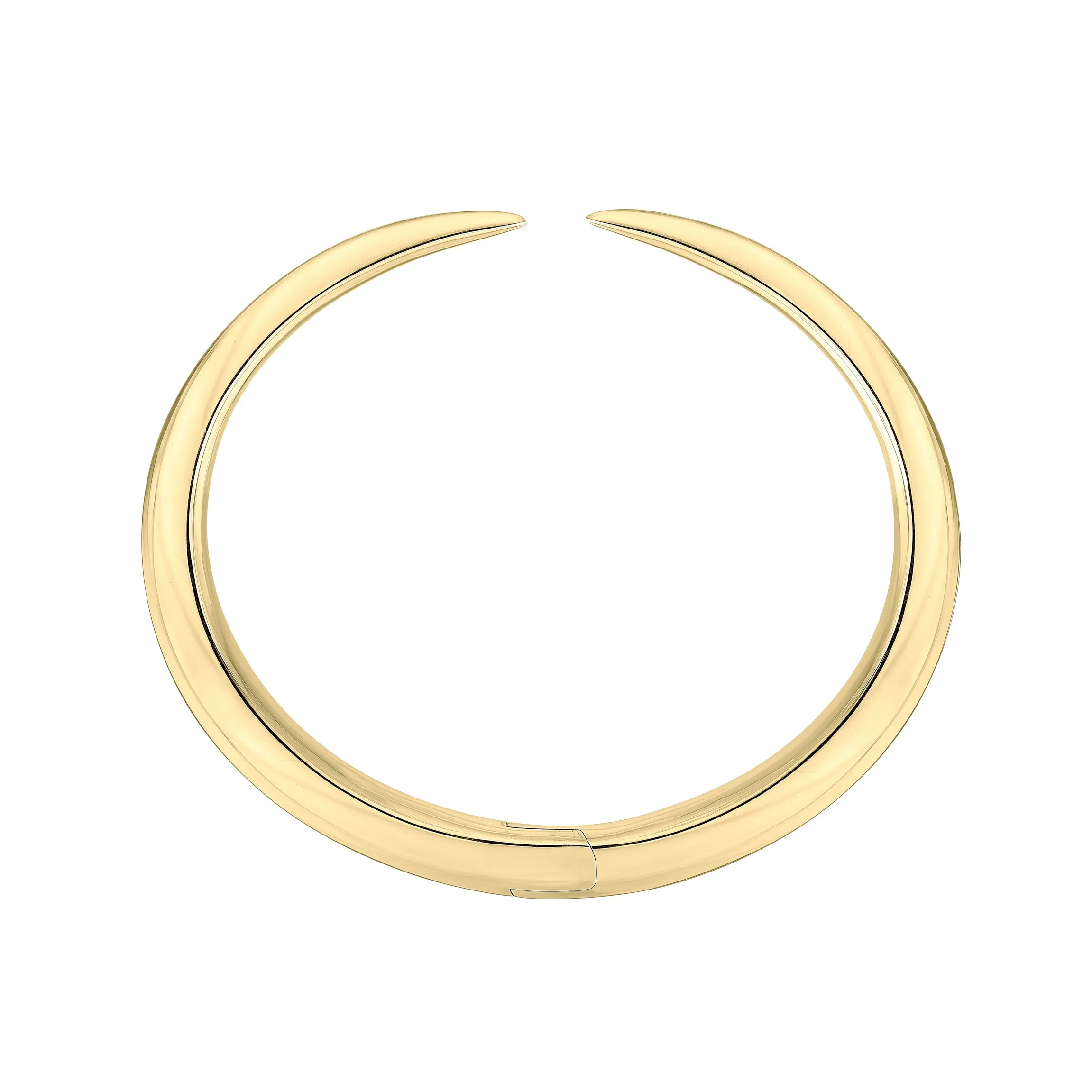 Sabre Deco Cuff Bangle - Yellow Gold Vermeil