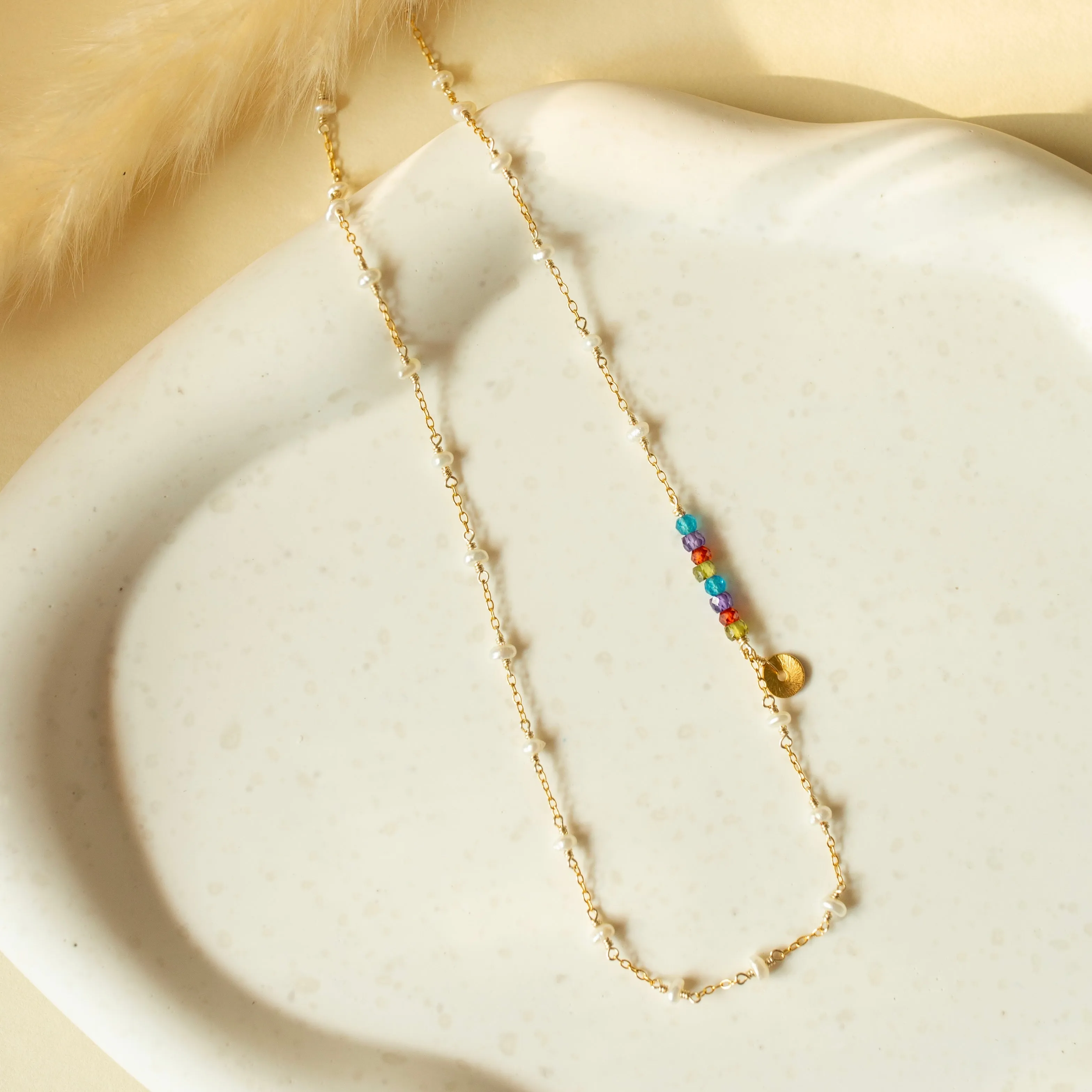 The "Daquiri" Chain - Pearl and Gemstone