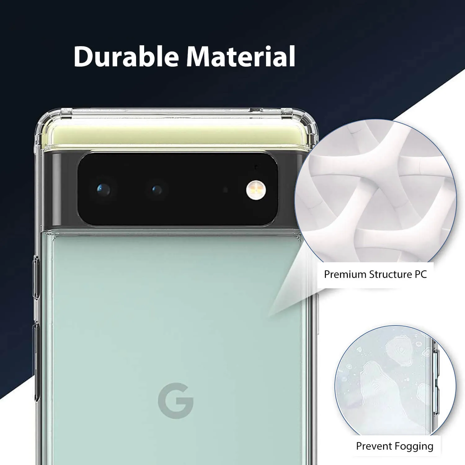 Tough On Google Pixel 6 Pro Case Slim Hybrid Clear