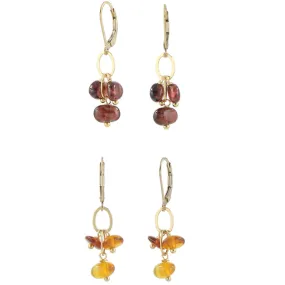 Tumbled Gemstone Earrings