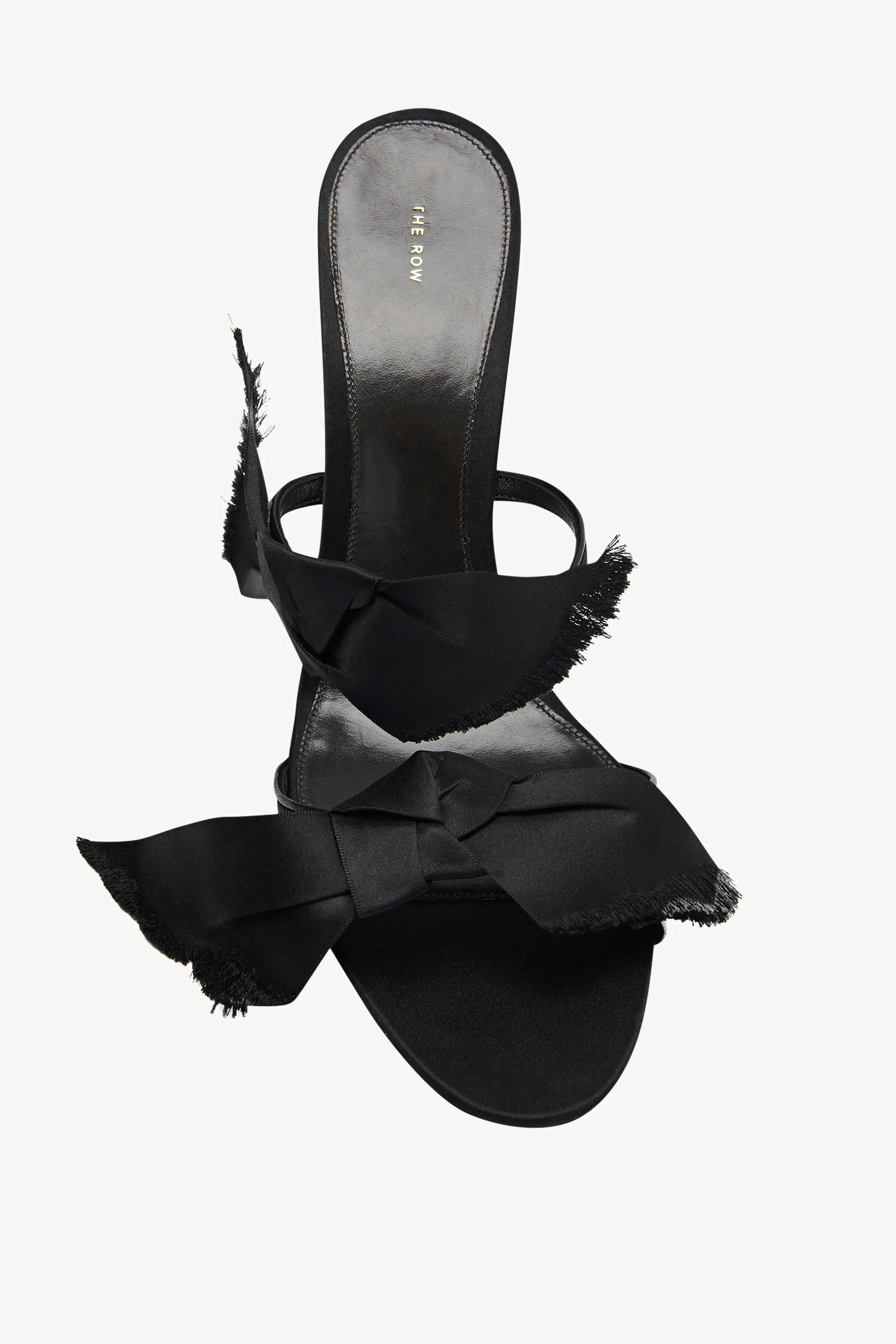 Vika Knot Heeled Sandal in Satin